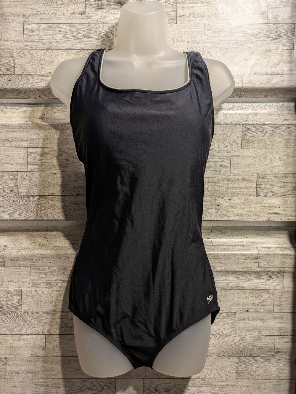 Speedo Black Scoopback One-Piece Swimsuit